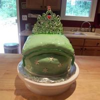 Princess Cake Birthday cake for a friend. The pillow cake looks wet because I put the fondant on the cake while it was still a little frozen. Didn't...