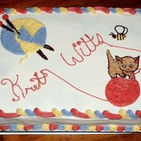Knitt-Witts This is a cake made for my local knitting group, the Knitt-witts :) We meet every other Monday, and somebody always makes snacks, this week...