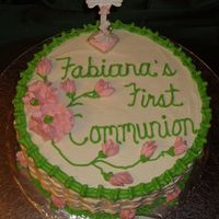 First Communion Simple but pretty-colors were the choice of the customer