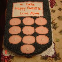 Sweet 16 For my daughter's Sweet 16 I decided to do a cake designed to look like a cell phone. She is never without her phone and I thought...
