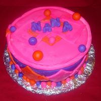 Nana's Cake I made this fondant covered cake for my Grandma's bday when she came to visit. It was a last minute cake so the fondant isn't...