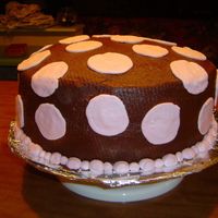 Camille's First Birthday Polka Dots This was for my daughter's first birthday; we used a pink and brown polka dot theme threoughtout. Cake is 2 12 inch layers. Icing is...