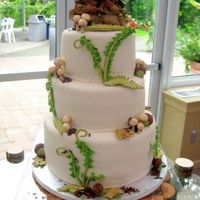 Forest Loved doing this cake all accents are fondant the groom made a cake stand and it was perfect with this cake style.