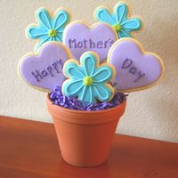 Mother's Day Bouquet Lemon No fail sugar cookies with Royal icing