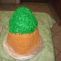 Tree Stump This is suppose to be a tree stump, but at the last minute they wanted an actual tree. It did not turn out good, because the stump is to...