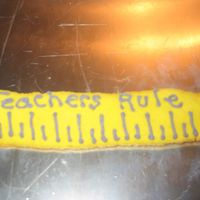 Teachers Cookie I wanted to make a ruler cookie for teacher appreaciation week and I could not find a cutter anywhere so I just rolled out the dough and...