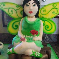 Japanese Fairy Cake This sculpted cake is totally edible. It was a huge challenge and I learned a lot. I put the wings on the wrong side so the airbrushing is...