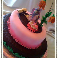 Fairy Cake Created this cake for a baby shower.