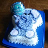 Purple Elephant Cake was for a little girl's 2nd birthday. Used Wilton's Juggling Clown pan - white cake tinted purple (she wanted purple cake!)...