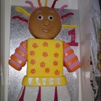 Upsie Daisy Cake first attemp at a character cake turned out quite well i think