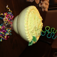 Another Margarita Cake White cake with white chocolate Key Lime filling covered in Key Lime buttercream icing
