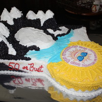 Alaska --> Florida for man who lives in Alaska but came to Florida to celebrate his 50th birthday... tried to show Alaskan snowcapped mountains & glacier...