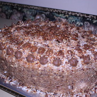 Massive German Chocolate Cake extra large german chocolate cake with roasted pecans and toasted coconut in a traditional base with caramel drizzles and praline pecan...