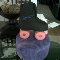 Roller Skate Roller Skate cake was made for my granddaughter who just turned 3 and celebrated her birthday and the skating ring. Skate was made out of...