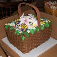 Flower Basket Made this flower basket for a flower shop. Made of BC and Gum Paste.