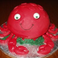 Crab I used my ball pan and covered it with bc as a base layer and mmf on top. I used a colouring picture I found as my inspiration. The seaweed...