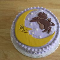 Cow Jumps Over The Moon Cake A friend was having a "Cow Jumped Over the Moon" theme for her baby shower, and her color theme was Lavender, so I came up with...