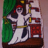 A Good Night For Ghosts My students finished another book - A Good Night for Ghosts. There was a house with pirate ghosts. That is what inspired me for this cake....