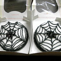 Spider Cake I made two of these cakes for the best Halloween story writers at my Halloween storytelling. They are white sour cream cakes with white...