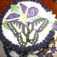 Butterfly And Flower Cake Topper 