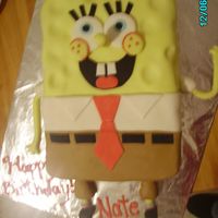Spongebob Cake this cake was the first cake i made with MMF.....was amazing to work with and tasted fabulous! im gona make my own MMF from now on!