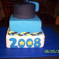 Kindergarten Graduation Made for my ds kindergarten graduation. The top of the hat cut off in the picture. This cake is definately inspired by all of the great...