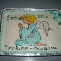 Honor Of Grandmother Made this cake for my grandmother's wake. Wasn't really in the mood to do a cake but at the viewing my uncle had asked if I had...