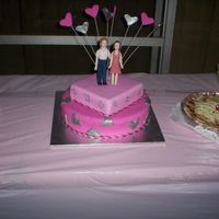 Daughters Wedding Cake I made this cake for my daughters new years eve wedding, she wanted it to be totally her design, including the uneven hearts on the top...