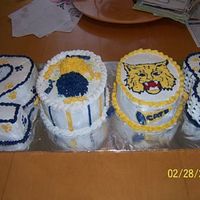 2008 Grad Cake-Practice Practice cake for a graduation order I have for June. I made it for another cheerleading banquet. It was a ton of work, but the mom loved...