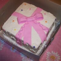 Bow Cake I am 16 and made this in the cake classes I am taking with my mother