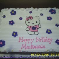 Hello Kitty Frozen Buttercream transfer