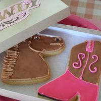 Cowgirl Cookie Favors For my daughters birthday party
