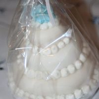 Mini Bridal Shower Cake A client of mine had a bridal shower for a friend and I made a mini cake for each place setting. They were very fun to do and looked so...