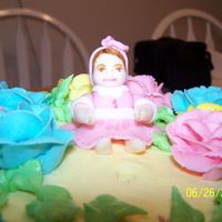 Baby Girl Baby girl's first birthday cake.