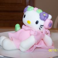 Hello Kitty 2 Hello Kitty figure for a friend's birthday cake.