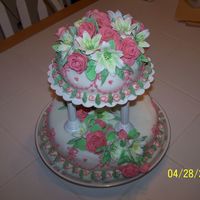 Wedding Cake Trial 1st attempt at a wedding cake