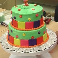 Dora Birthday Cake BC icing, fondant accents. Store bought Dora topper. Inspired by one of boween's Dora cake. Boween is my idol.