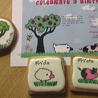 Farm Animal Cookies Close-up