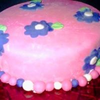 My First Attempt At Mmf! This was my very first cake I made using MMF. It came out alittle dry, but I was so excited to finally try one. It is a homemade white cake...