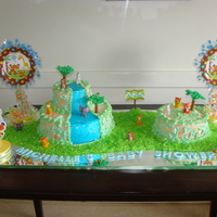 Jungle Baby Shower Cake 