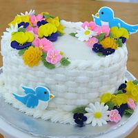 Wilton Ii Final Cake I was really happy with this cake, can't believe how much I've improved since course I.