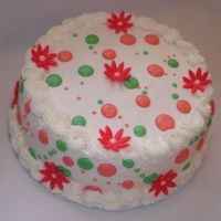 Twins Polka Dot Cake for a twins baby shower to match their room.