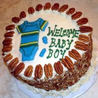 Italian Cream Onesie Italian Cream cake for a baby shower