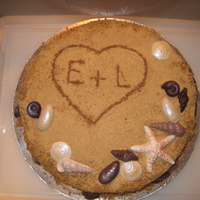 Beach Cake They were going to be married on a beach....