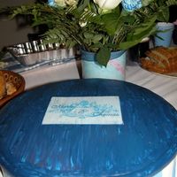 My Bridal Shower Cake We waited to do my bridal shower until the week of my wedding so that my out-of-town family could be here. I decided to do my own cake...I...