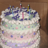 Polka Dot Pastel Layer Cake 