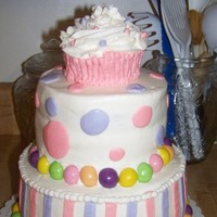 1St Birthday All Buttercream ,WASC , Gumball decorations