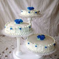 Sweet Sixteen Birthday Cake - My First Cake This is my first cake made for a birthday party. Buttercream with fondant roses. This is a very moist ( with pineapple juice) yellow butter...