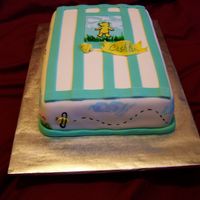 Classic Pooh Classic Pooh baby shower cake. French Vanilla cake with Vanilla IMBC. Covered with MMF. I am a critique subgroup member.