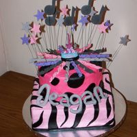 Hannah Montana Themed I made this for my daughters 8th birthday party.